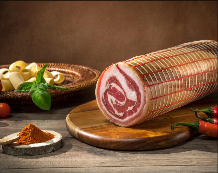 Pancetta arrotolata a metacampagnola cca 1,5kg
